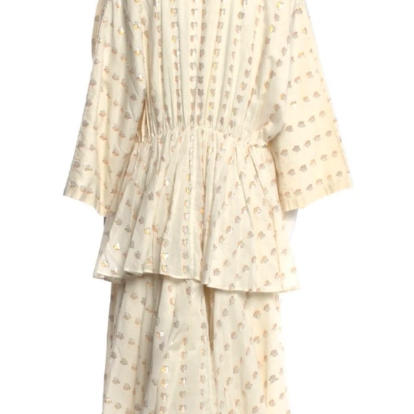RHODE Ivory Patterned Midi Dress - Picture 12 of 12